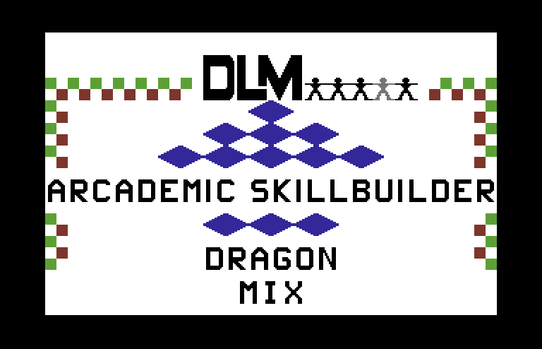 Dragon Mix Commodore 64 Screenshot: Title screen.