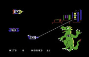 Dragon Mix for Commodore 64 - The final building is hit!
