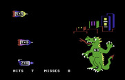 Dragon Mix for Commodore 64 - I better hurry before I lose any more buildings...