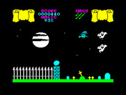 Cauldron for ZX Spectrum - Entering the graveyard...ghosts in the way!