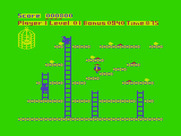 Chuckie Egg for Dragon 32/64 - Collecting eggs and jumping up to new platforms...