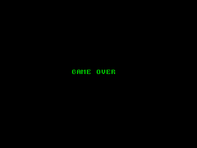 Chuckie Egg ZX Spectrum Screenshot: Game over.