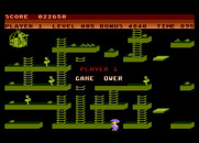 Chuckie Egg for Atari 8-bit - Game over.
