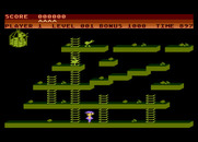 Chuckie Egg for Atari 8-bit - Game start.