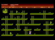 Chuckie Egg for Atari 8-bit - Beginning the second round.