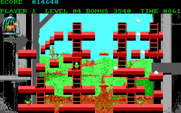 Chuckie Egg for IBM PC/Compatibles - Climbing up a ladder...
