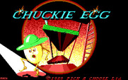 Chuckie Egg for IBM PC/Compatibles - Title screen.