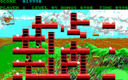 Chuckie Egg for IBM PC/Compatibles - There are numerous levels, each with a different layout...