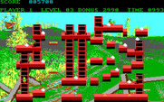 Chuckie Egg for IBM PC/Compatibles - Level 3 start.