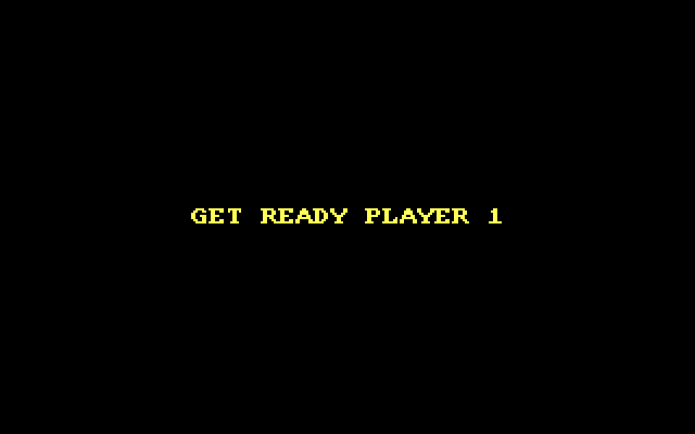 Chuckie Egg IBM PC/Compatibles Screenshot: Get ready player 1!