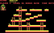 Chuckie Egg for IBM PC/Compatibles - Climbing up a ladder...