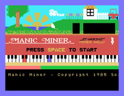 Manic Miner for Tatung Einstein - Title screen.