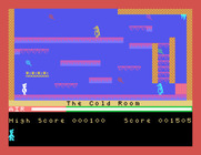 Manic Miner for Tatung Einstein - Start of the second level, called "The Cold Room".