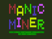 Manic Miner for Dragon 32/64 - Loading screen.