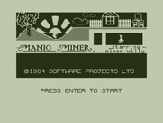 Manic Miner for Dragon 32/64 - Title screen.