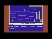 Manic Miner for Commodore 16 & Plus/4 - Start of level 2, "The Cold Room"...