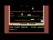 Manic Miner for Commodore 16 & Plus/4 - Jump over gaps and other obstacles.