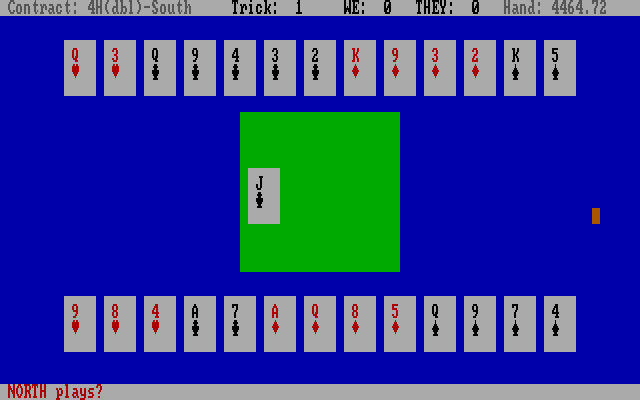 Bridge 7.0 IBM PC/Compatibles Screenshot: Claim this card?