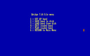 Bridge 7.0 for IBM PC/Compatibles - The file menu.