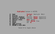 Bridge 7.0 for IBM PC/Compatibles - The features menu.