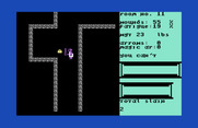 Dunjonquest: Temple of Apshai for Commodore 64 - Let's grab this treasure, but so far none have been very good treasures.