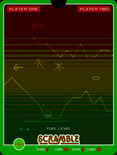 Scramble for Vectrex - Heading into a cave.