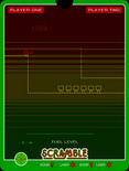 Scramble for Vectrex - Lots of fuel can be found, but the narrow walls make navigation tricky.