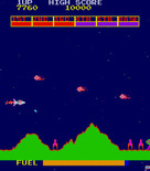 Scramble for Arcade - More fireballs and missiles appear...