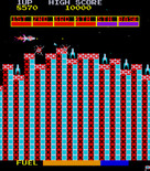 Scramble for Arcade - Bombing enemy missiles.