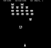 Galaxians for Exidy Sorcerer - Slowly eliminating the galaxian invaders...