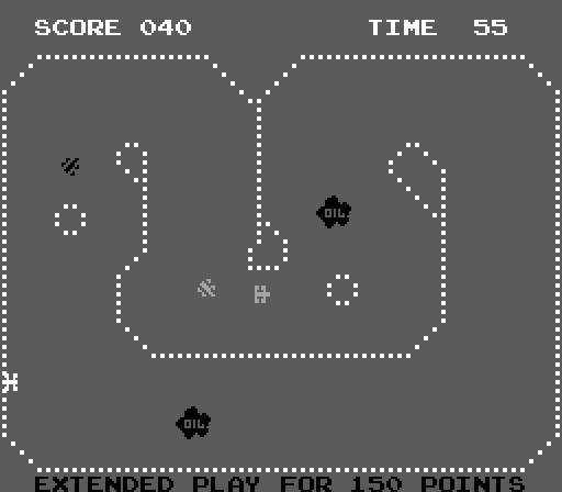 Sprint One Arcade Screenshot: Oops, I crashed into the wall...