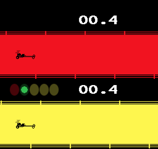 Drag Race Arcade Screenshot: We have a green light, go!