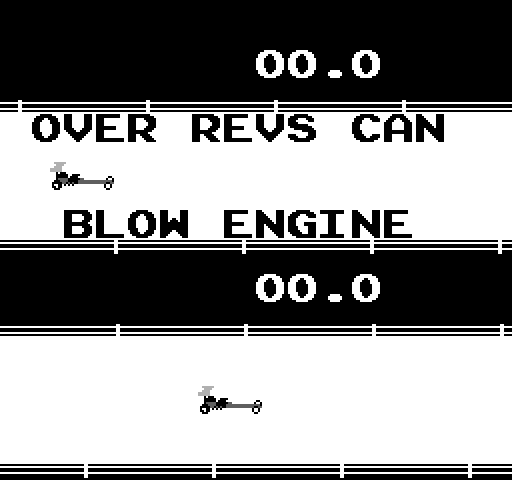 Drag Race Arcade Screenshot: Game demo mode.
