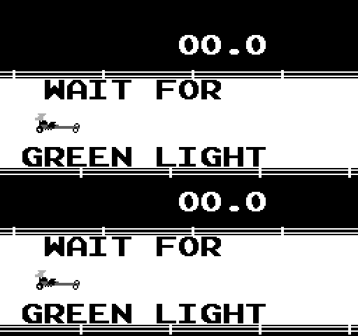 Drag Race Arcade Screenshot: Wait for the green light...