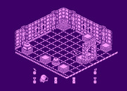 Head Over Heels for Atari 8-bit - Don't fall on the spikes, they're deadly...
