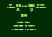 Head Over Heels for Atari 8-bit - Game over.