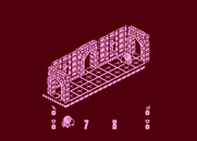Head Over Heels for Atari 8-bit - Walking down another hallway...