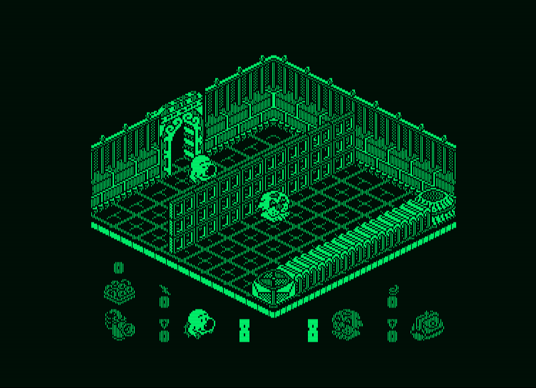 Head Over Heels Amstrad PCW Screenshot: A dead end.