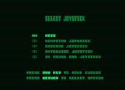 Head Over Heels for Amstrad PCW - Setting up controls.