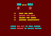 Head Over Heels for Amstrad CPC - Main menu.