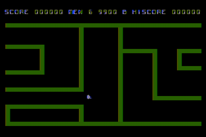 Marauder Atari 8-bit Screenshot: Starting the Sabotaging scenario.