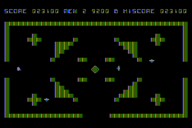 Marauder Atari 8-bit Screenshot: Reached my destination again...