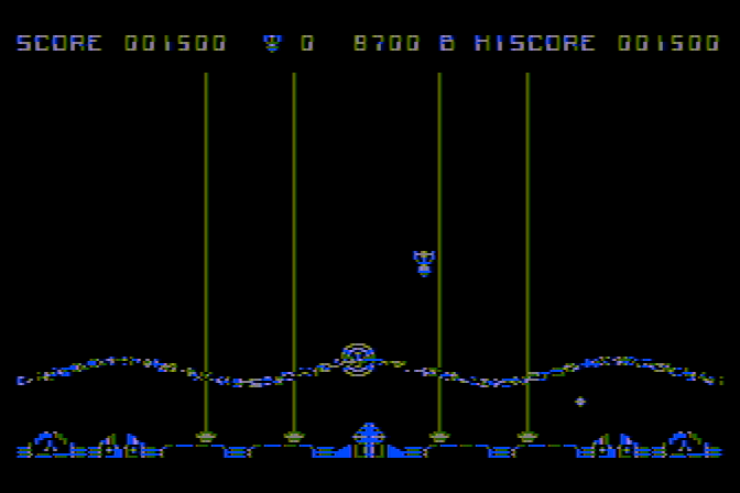 Marauder Atari 8-bit Screenshot: Game demo.