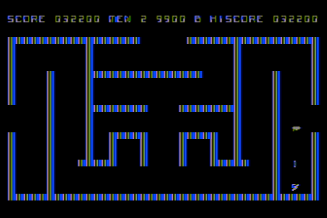 Marauder Atari 8-bit Screenshot: The next mission begins...