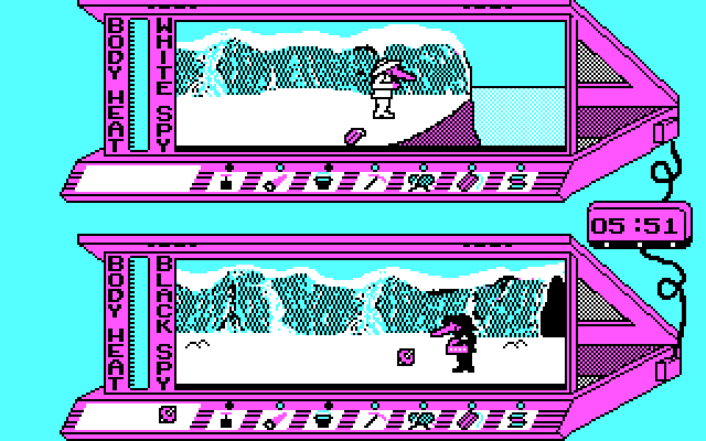 Spy vs. Spy III: Arctic Antics IBM PC/Compatibles Screenshot: Game start.