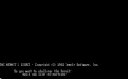 Hermit's Secret, The for IBM PC/Compatibles - Title screen.
