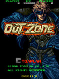 Out Zone for Arcade - Title screen.