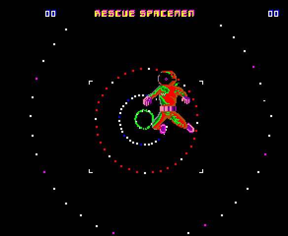 Blaster Arcade Screenshot: Game attract mode.