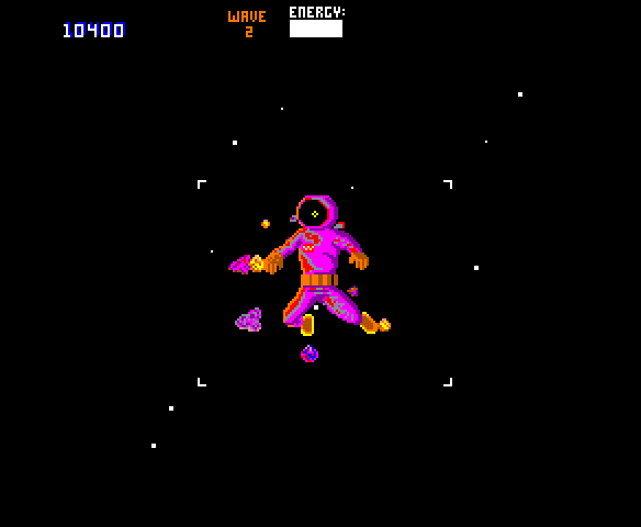Blaster Arcade Screenshot: Time to save some astronauts...