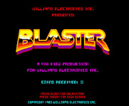 Blaster for Arcade - Title screen.